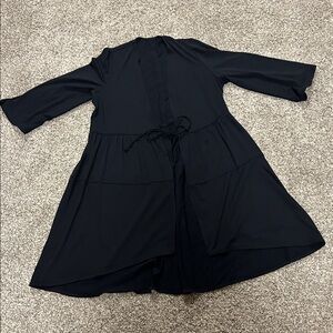 Black Long Sleeve Light Cardigan